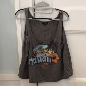 Grey Hawaii Tank Top
